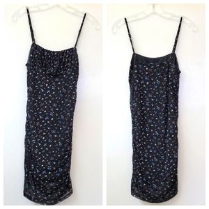 Sky & Sparrow Floral Fitted Slip Empire Dress